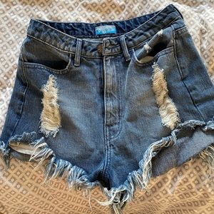 Show me your mumu denim shorts Wyoming